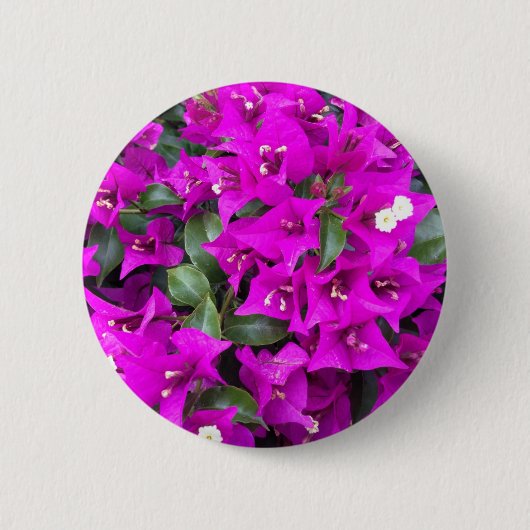 Vibrant Paars Bougainvillebloemen Ronde Button 5,7 Cm (Voorkant)