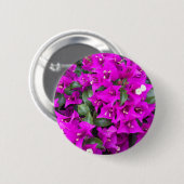 Vibrant Paars Bougainvillebloemen Ronde Button 5,7 Cm (Voorkant /achterkant)
