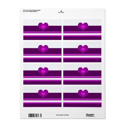 Vibrant Paars Etiket (Full Sheet)