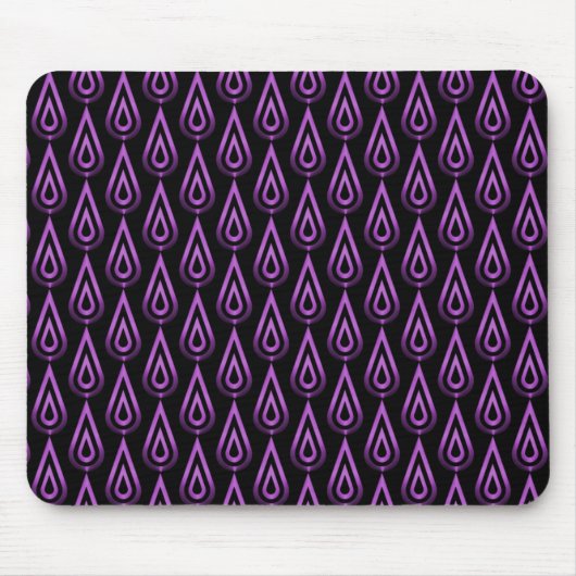 Vibrant Paars Flickering Flames Mousepad Muismat (Voorkant)