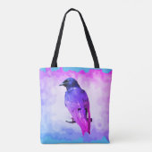 Vibrant Paars Martin Tote Bag (Achterkant)