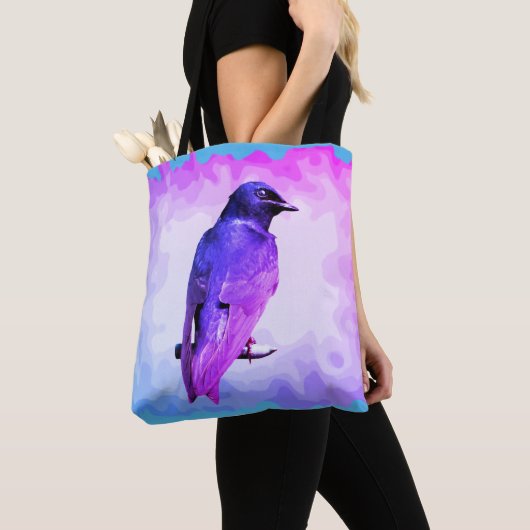 Vibrant Paars Martin Tote Bag (Dichtbij)