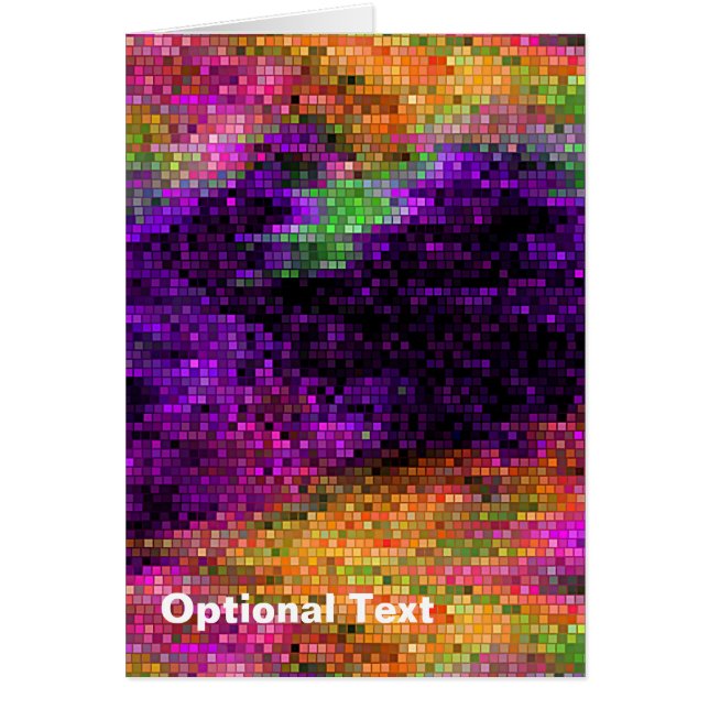 Vibrant Paars multi-mozaïektegels (Voorkant)