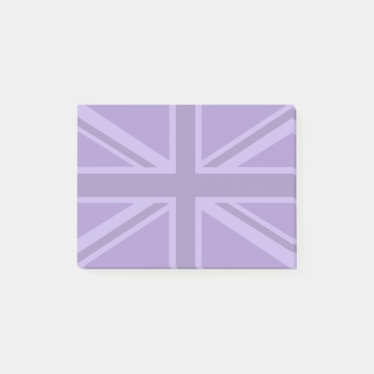 Vibrant Paars Union Jack Post-it® Notes (Voorkant)