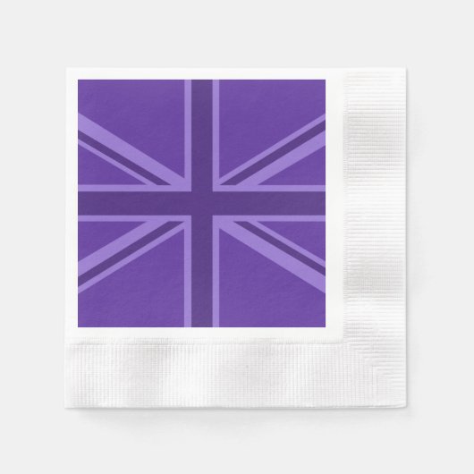 Vibrant Paars Union Jack Servet (Voorkant)