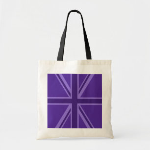 Vibrant Paars Union Jack Tote Bag