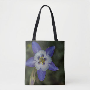 Vibrant Paarse Morning Glory Canvas tas