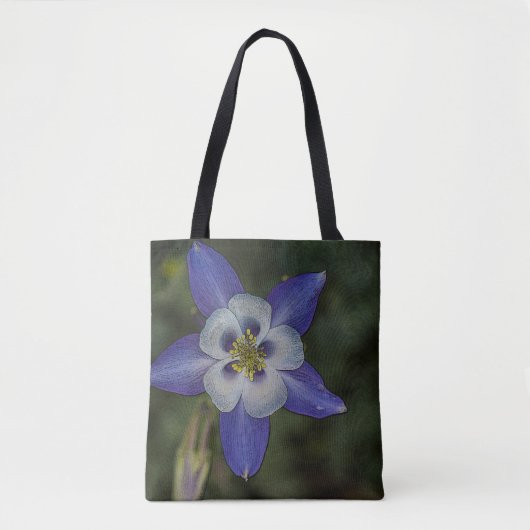 Vibrant Paarse Morning Glory Canvas tas (Voorkant)