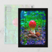 Vibrant paddenstoel - Briefkaart (Voorkant / Achterkant)