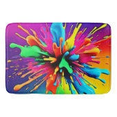 Vibrant Paint Burst Design Badmat (Voorkant)