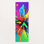 Vibrant Paint Burst Design Yogamat (Achterkant)