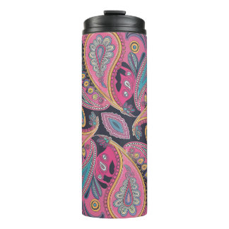 Vibrant Paisley Swirl Pattern Design Thermosbeker