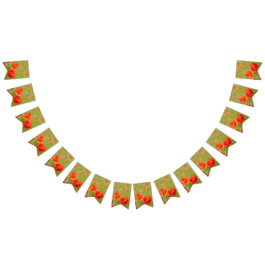 Vibrant papies in een papaverveld vlaggetjes (Alle)