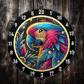 Vibrant Parrot Dartboard voor Game Rooms geel Dartbord