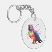 Vibrant Parrot Sleutelhanger (Voorkant Links)