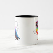 Vibrant Parrot Tweekleurige Koffiemok (Center)