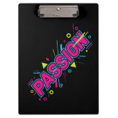 Vibrant Passion Typography - Retro 90s Pop Art Aes Klembord (Voorkant)