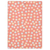 Vibrant Pastel Polka Dot Background: Brighten up  Klembord (Achterkant)