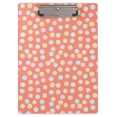 Vibrant Pastel Polka Dot Background: Brighten up  Klembord (Voorkant)