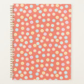 Vibrant Pastel Polka Dot Background: Brighten up Planner (Voorkant)