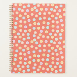 Vibrant Pastel Polka Dot Background: Brighten up  Planner