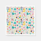 Vibrant Pattern Napkins voor je feest! Servet (Voorkant)