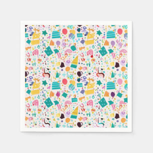 Vibrant Pattern Napkins voor je feest! Servet