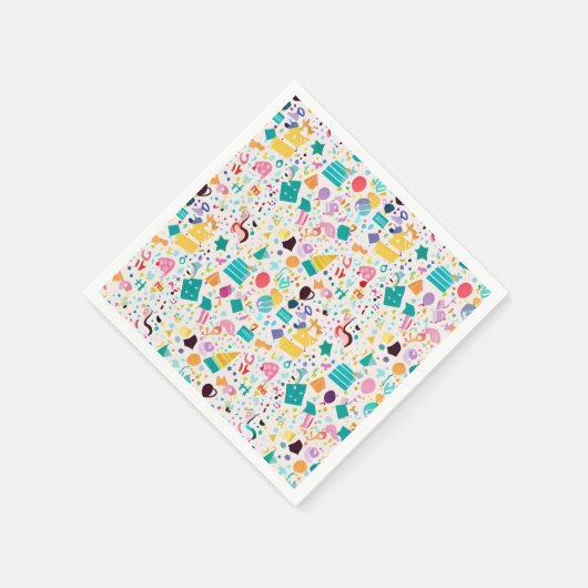Vibrant Pattern Napkins voor je feest! Servet (Hoek)