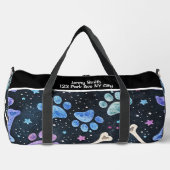 Vibrant Paw Print Travel Monogram Personalize Plunjezak (Voorkant)