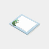 Vibrant Peacock | Blauwe Aangepaste notities Post-it® Notes (Schuin)