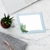 Vibrant Peacock | Blauwe Aangepaste notities Post-it® Notes