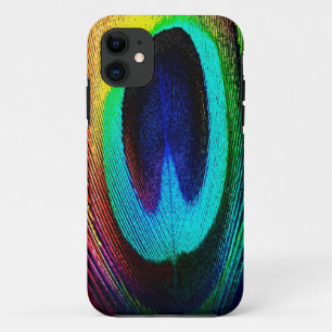 Vibrant Peacock Feather Case-Mate iPhone Case