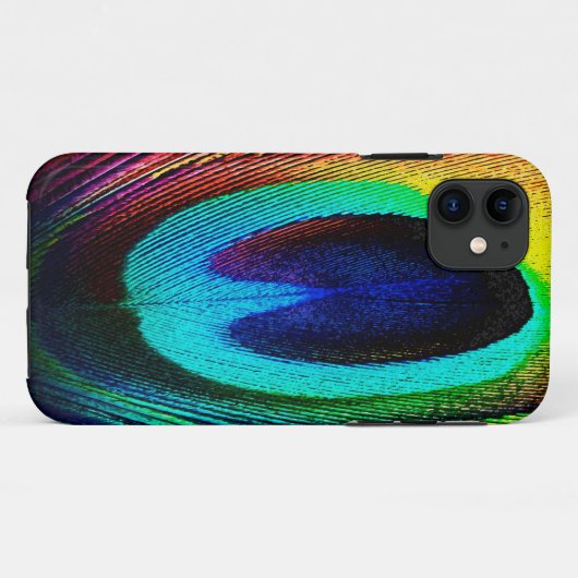 Vibrant Peacock Feather Case-Mate iPhone Case (Achterkant (horizontaal))