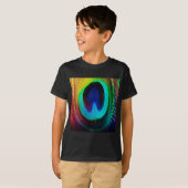 Vibrant Peacock Feather T-shirt (Voorkant volledig)