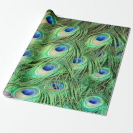 Vibrant Peacock Feathers Cadeaupapier