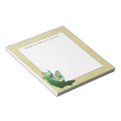 Vibrant Peacock | Geel Notitieblok (Schuin)