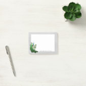 Vibrant Peacock | Grijze gepersonaliseerde notitie Post-it® Notes (Kantoor)