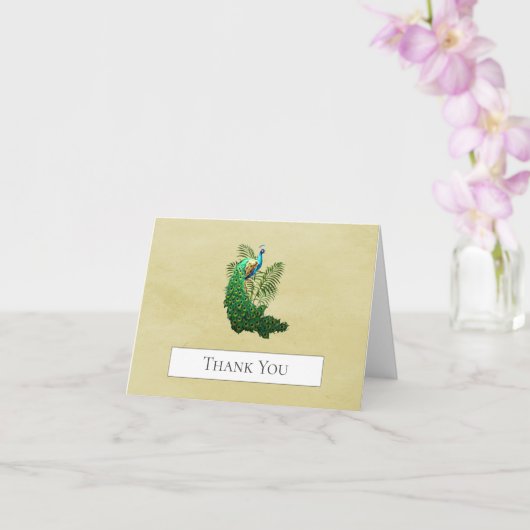 Vibrant Peacock Hartelijk dank | Gele Kaart (Orchidee)