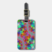 Vibrant Peacococks Bagagelabel (Voorkant verticaal)