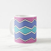 Vibrant Peaks ZigZag Koffiemok (Voorkant links)