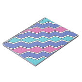 Vibrant Peaks ZigZag  Notitieboek (Linkerzijde)