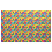 Vibrant Peanuts Comic Strip Block Stof (Fat Quarter)