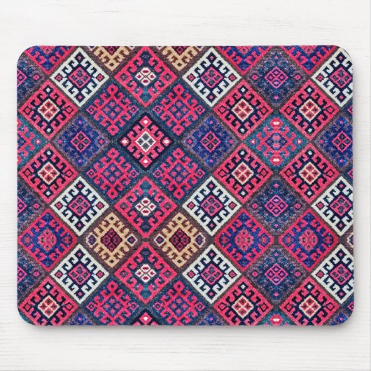 Vibrant Persian Antiek Oriental Rug Diamond Muismat (Voorkant)