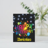 Vibrant Personalized Birthday Kaart (Staand voorkant)