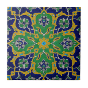 Vibrant Perzisch Antiek Reproduction Ceramic TIle Tegeltje