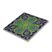 Vibrant Perzisch Antiek Reproduction Ceramic TIle Tegeltje (Zijkant)