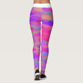 Vibrant Pink Abstract Camo Leggings (Achterkant)