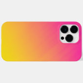 Vibrant Pink and Yellow Gradient Ombre iPhone Case (Achterkant (horizontaal))