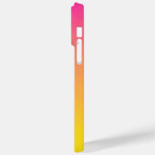 Vibrant Pink and Yellow Gradient Ombre iPhone Case (Achterkant / Links)