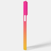 Vibrant Pink and Yellow Gradient Ombre iPhone Case (Achterkant / Rechts)